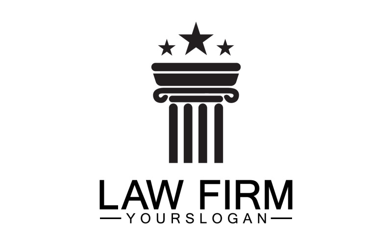 Law firm template logo simple version 11 Logo Template
