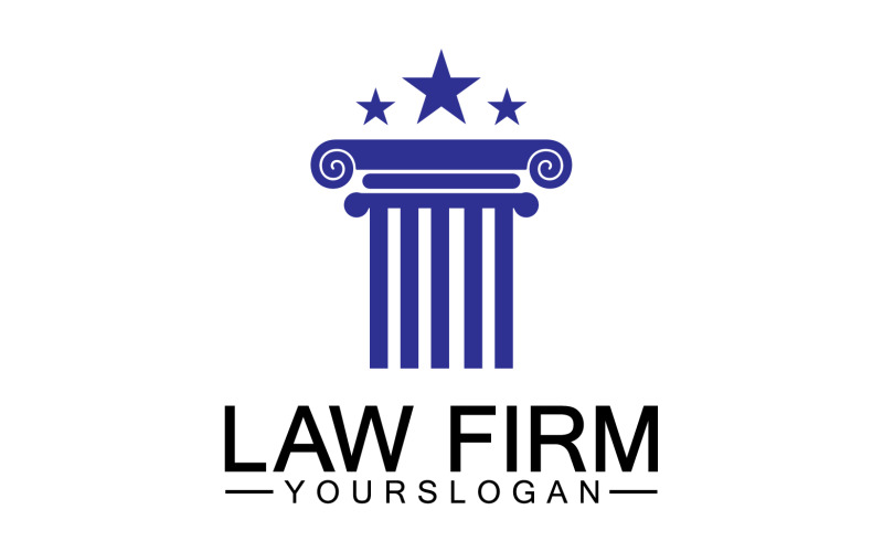 Law firm template logo simple version 13 Logo Template