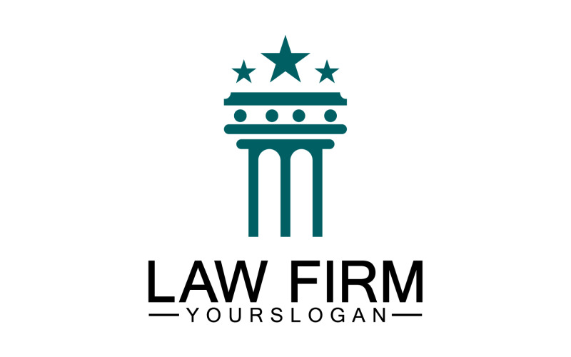 Law firm template logo simple version 14 Logo Template