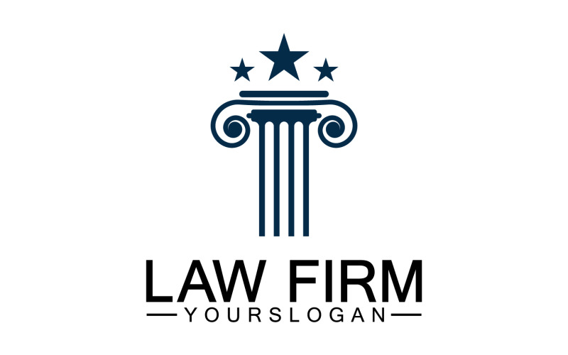 Law firm template logo simple version 15 Logo Template