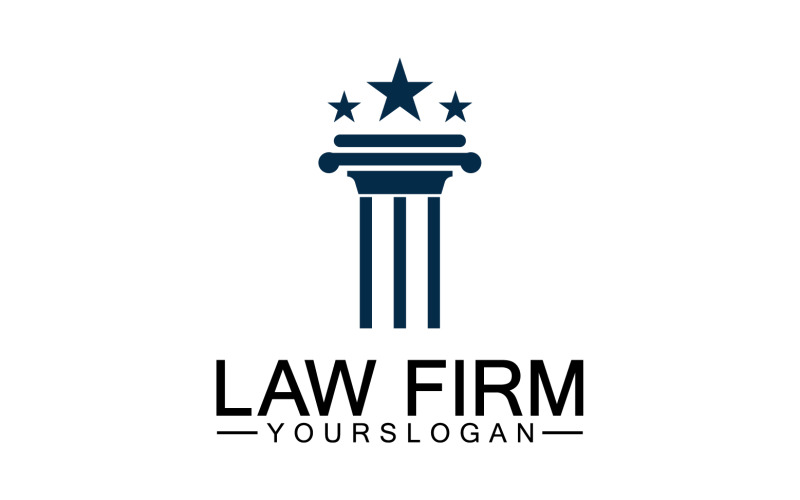Law firm template logo simple version 16 Logo Template