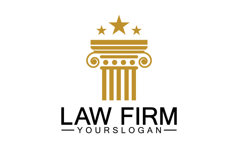 Law firm template logo simple version 17 Logo Template