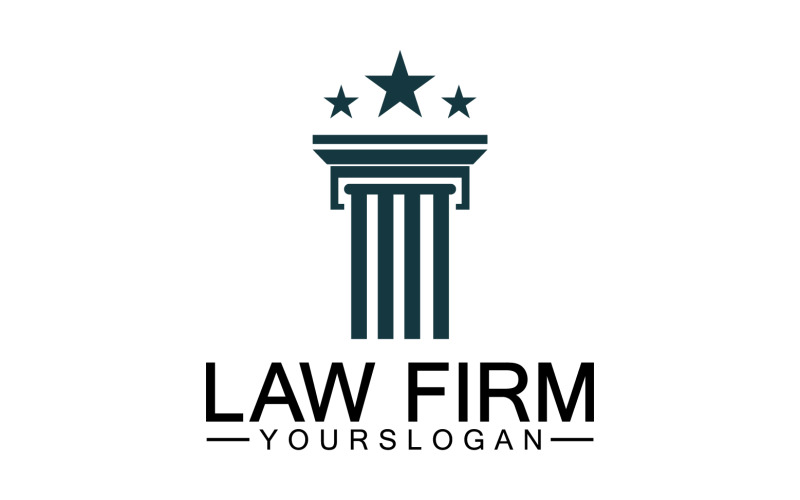 Law firm template logo simple version 19 Logo Template