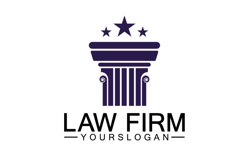 Law firm template logo simple version 21 Logo Template