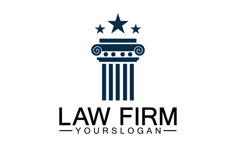 Law firm template logo simple version 22 Logo Template