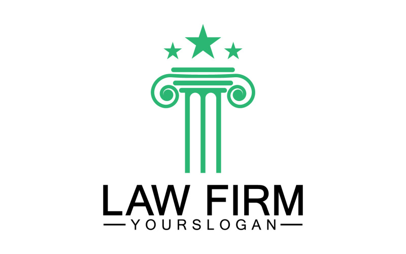 Law firm template logo simple version 23 Logo Template