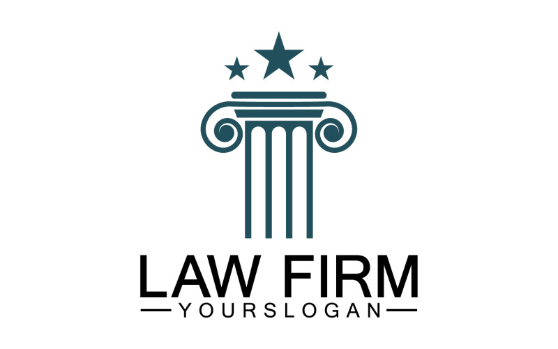 Law firm template logo simple version 24 Logo Template