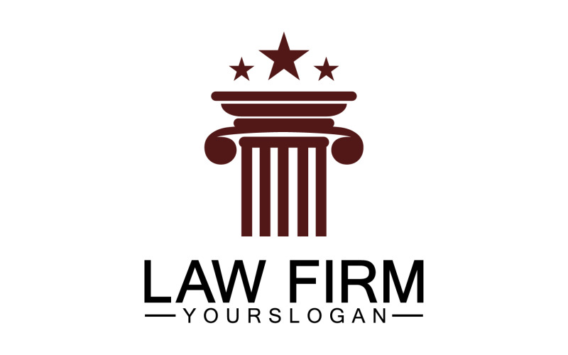 Law firm template logo simple version 2 Logo Template