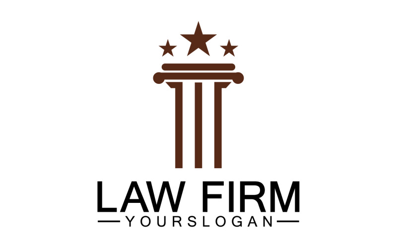 Law firm template logo simple version 30 Logo Template