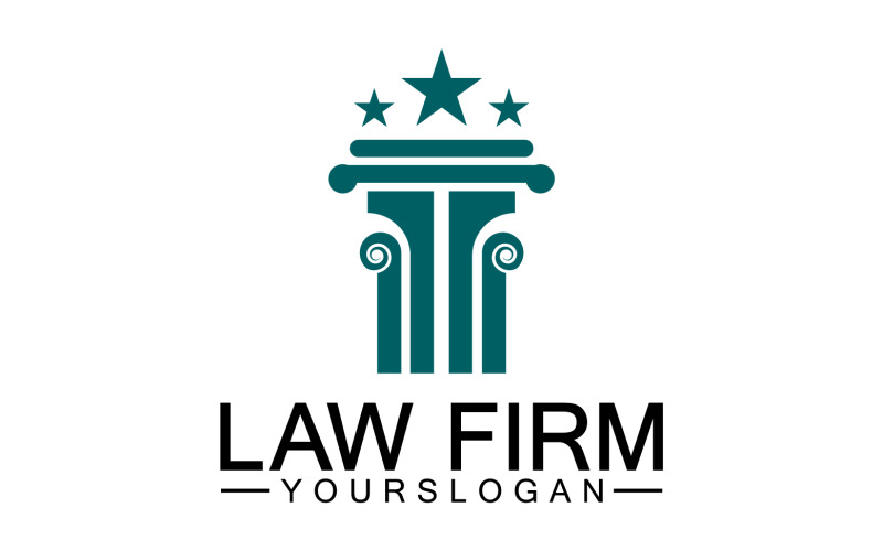 Law firm template logo simple version 33 Logo Template