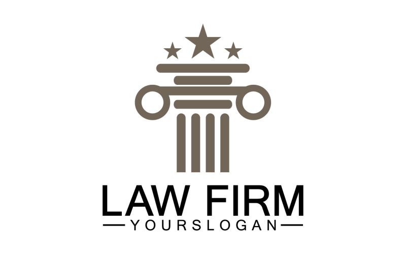 Law firm template logo simple version 34 Logo Template