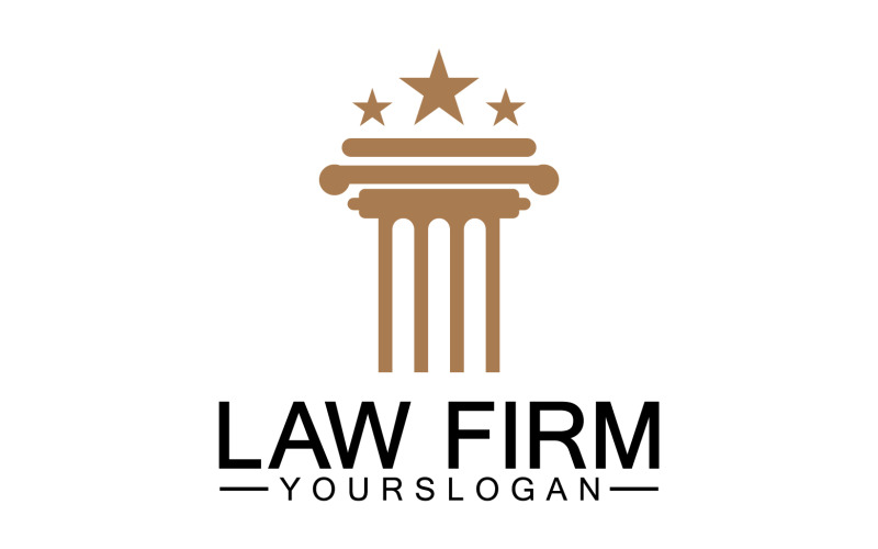 Law firm template logo simple version 35 Logo Template