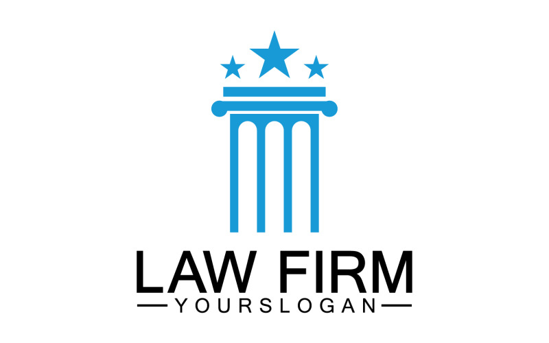 Law firm template logo simple version 36 Logo Template