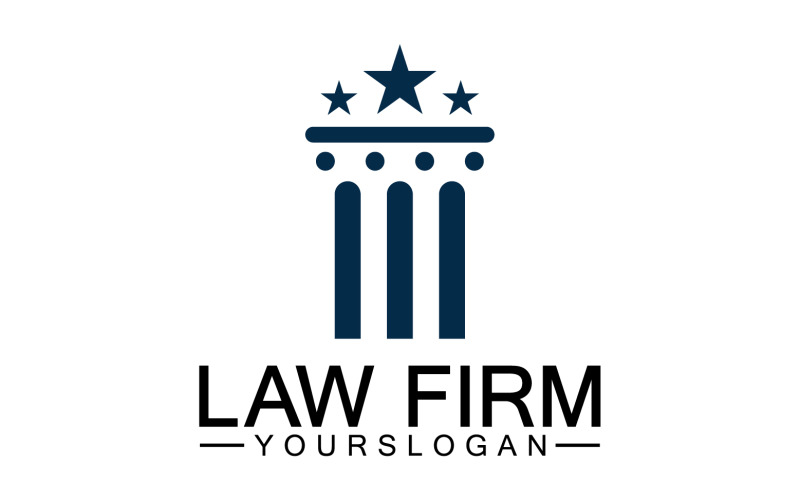 Law firm template logo simple version 40 Logo Template