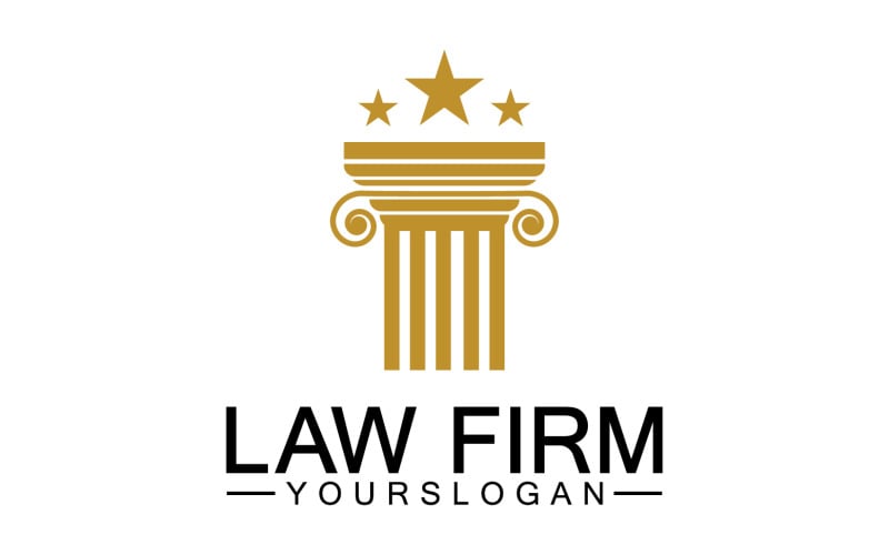 Law firm template logo simple version 4 Logo Template