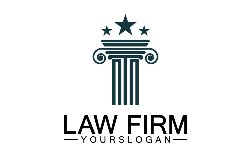 Law firm template logo simple version 5 Logo Template
