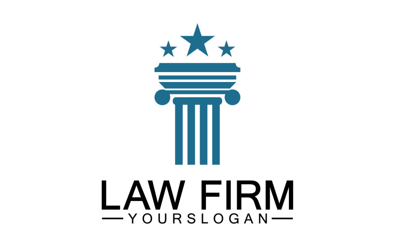 Law firm template logo simple version 6 Logo Template