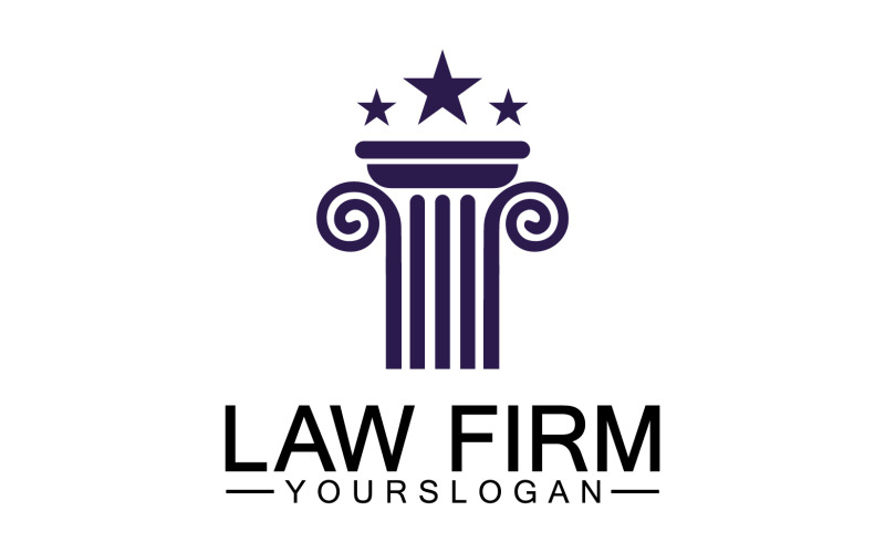 Law firm template logo simple version 7 Logo Template