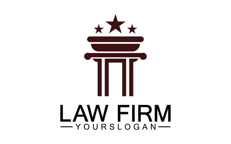 Law firm template logo simple version 8 Logo Template