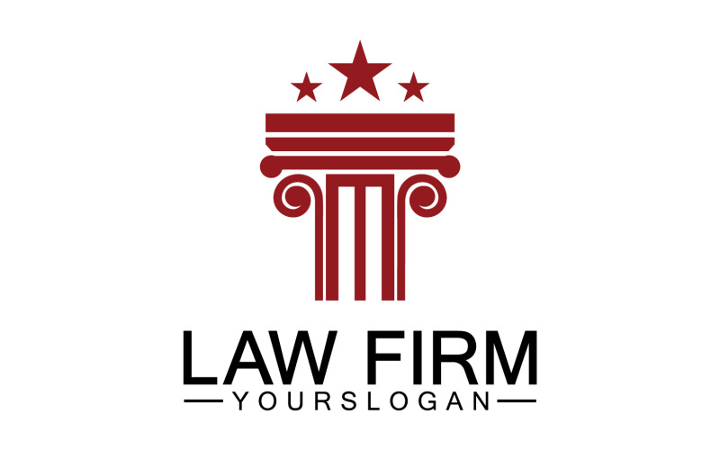 Law firm template logo simple version 9 Logo Template