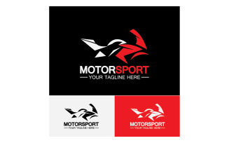 Motor sport icon logo template vector version 2