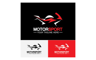 Motor sport icon logo template vector version 3