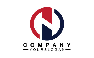 Letter N initial company name logo version 15