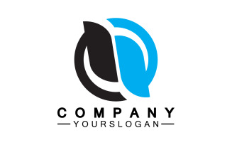 Letter N initial company name logo version 16