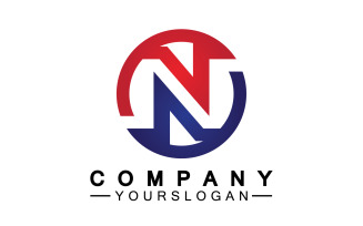 Letter N initial company name logo version 20