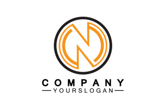 Letter N initial company name logo version 31