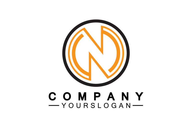 Letter N initial company name logo version 31 Logo Template