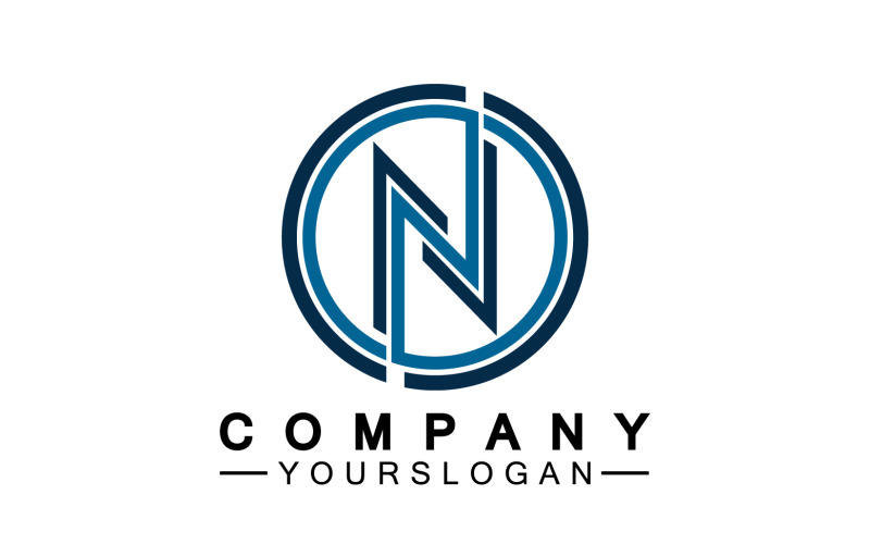 Letter N initial company name logo version 47 Logo Template