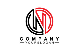 Letter N initial company name logo version 48