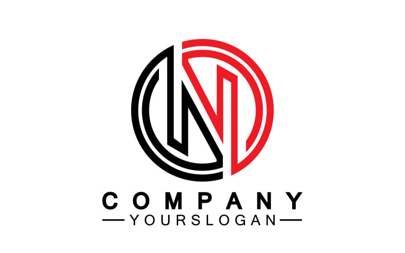 Letter N initial company name logo version 48 Logo Template