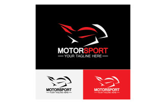 Motor sport icon logo template vector version 10
