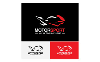 Motor sport icon logo template vector version 12
