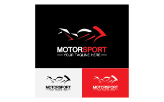 Motor sport icon logo template vector version 13