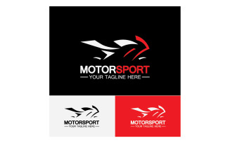 Motor sport icon logo template vector version 14