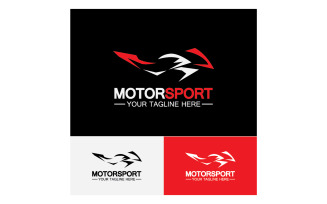 Motor sport icon logo template vector version 17