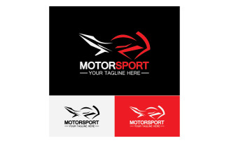 Motor sport icon logo template vector version 18