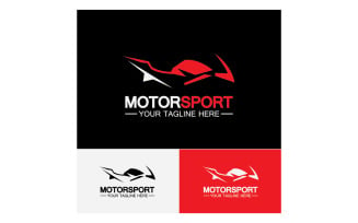 Motor sport icon logo template vector version 19