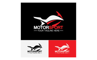 Motor sport icon logo template vector version 21