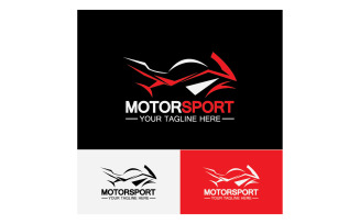 Motor sport icon logo template vector version 24