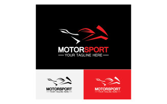 Motor sport icon logo template vector version 29