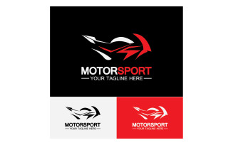 Motor sport icon logo template vector version 6