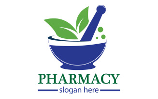 Parmacy herbal logo template version 11