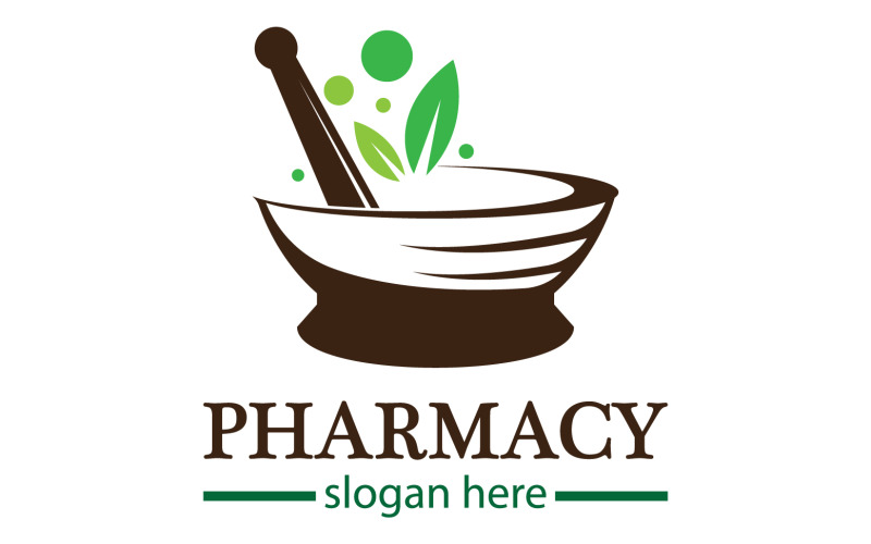 Parmacy herbal logo template version 15 Logo Template