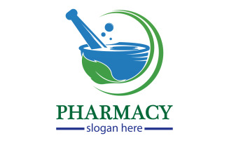 Parmacy herbal logo template version 18