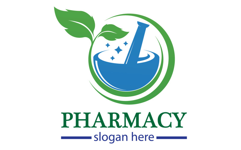 Parmacy herbal logo template version 21 Logo Template