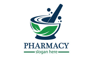 Parmacy herbal logo template version 25